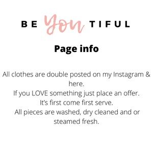 CUSTOMER INFO PLEASE READ🌟